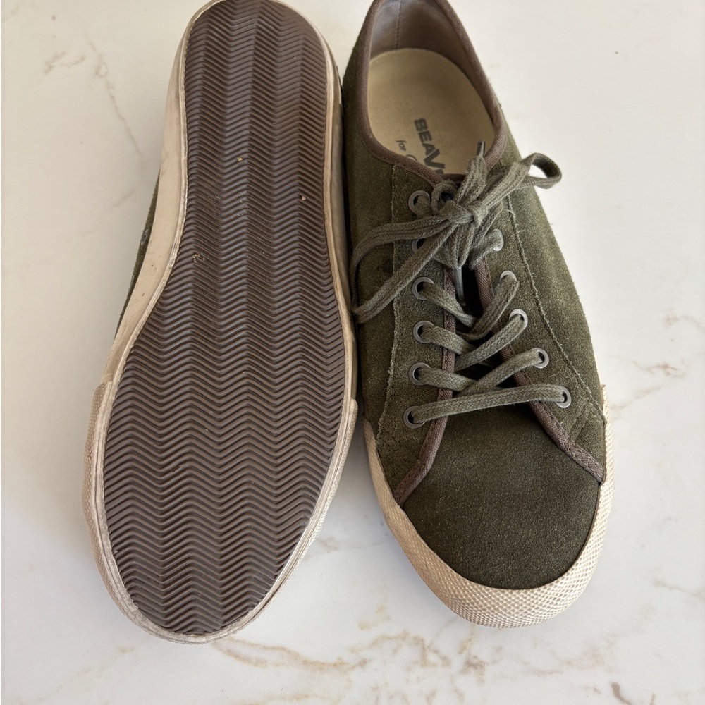 SeaVees Olive Green Suede Sneakers - Picture 2 of 3